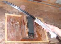 TEN RYU SWORD SHARPENING STONE Japanese Katana Knife Blade Sharpener  Whetstone
